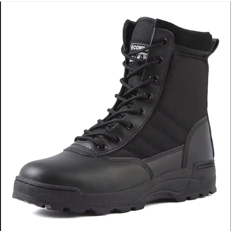 Tactical Boots Men Boots Special Force Desert Combat Boots Outdoor Hiking Boots Ankle Shoes Men Work Safty Shoes by PETAL & GLOW