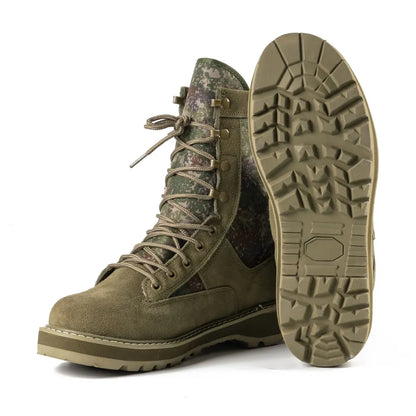 Tactical Boots Men Boots Special Force Green Army Boots Outdoor Hiking Boots Ankle Shoes Men Work Shoes by PETAL & GLOW