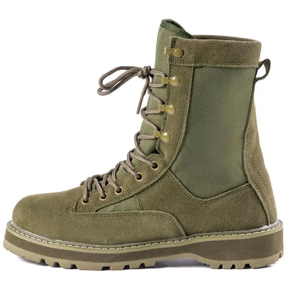 Tactical Boots Men Boots Special Force Green Army Boots Outdoor Hiking Boots Ankle Shoes Men Work Shoes by PETAL & GLOW