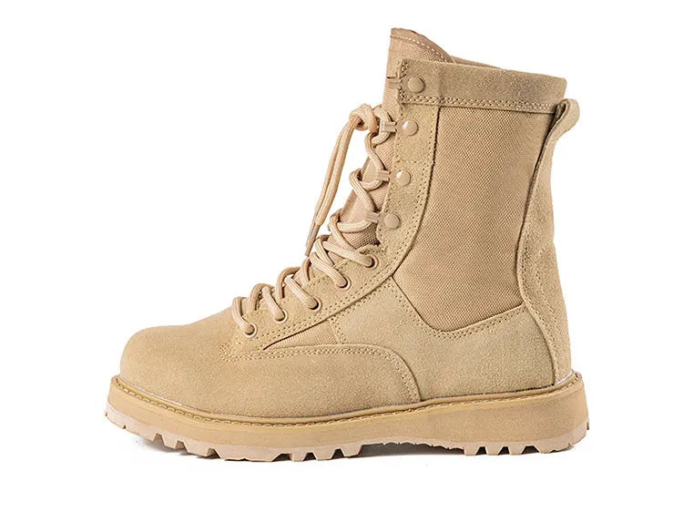 Tactical Boots Men Boots Special Force Green Army Boots Outdoor Hiking Boots Ankle Shoes Men Work Shoes by PETAL & GLOW