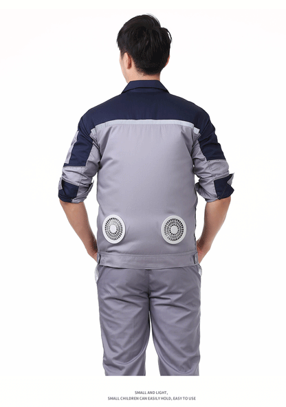 Summer Cooling Air-Conditioned Work Clothes, Refrigeration Fan Clothing, Outdoor Heat Dissipation and Heatstroke Prevention Workwear, Electrician Uniforms, Workwear