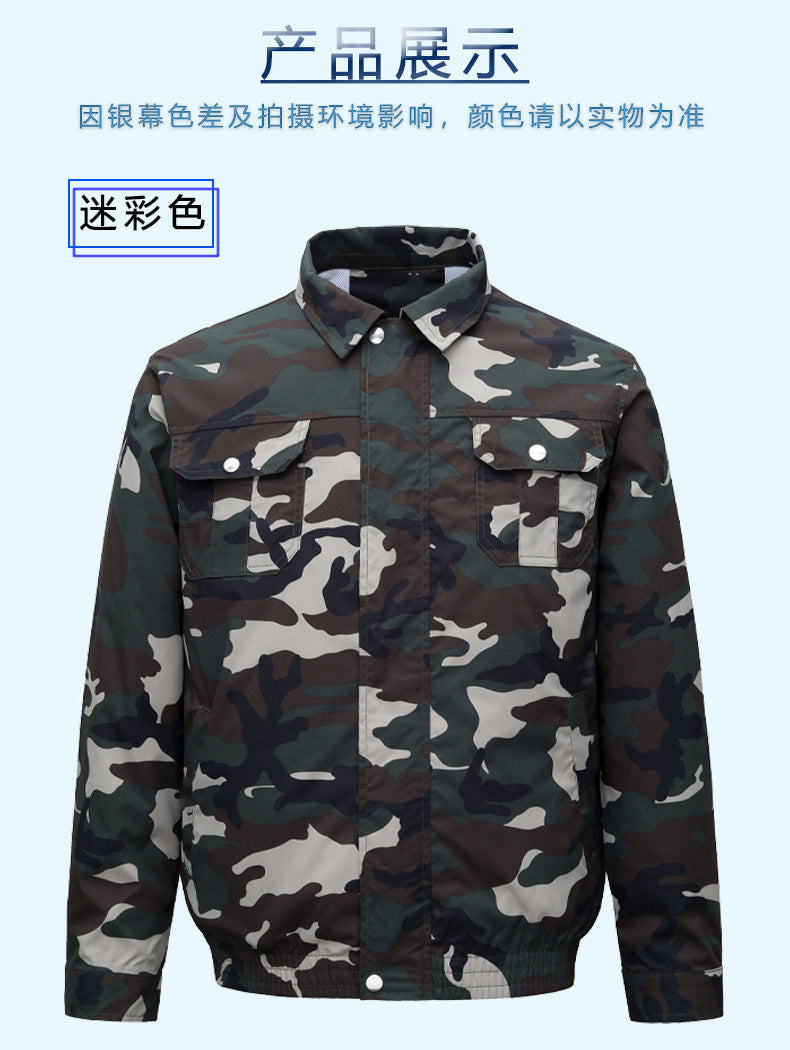 Summer Air Conditioning Clothing Cooling with Four Fans Clothing Outdoor High Temperature Heat Prevention Charging Refrigeration Electric Welding Labor Protection Work Clothes