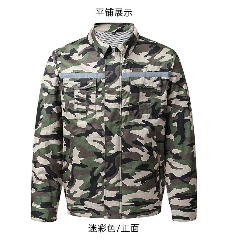 純綿溶接服ファン服空調服メンズ夏の暑さ対策ファン服冷蔵労働保護作業服