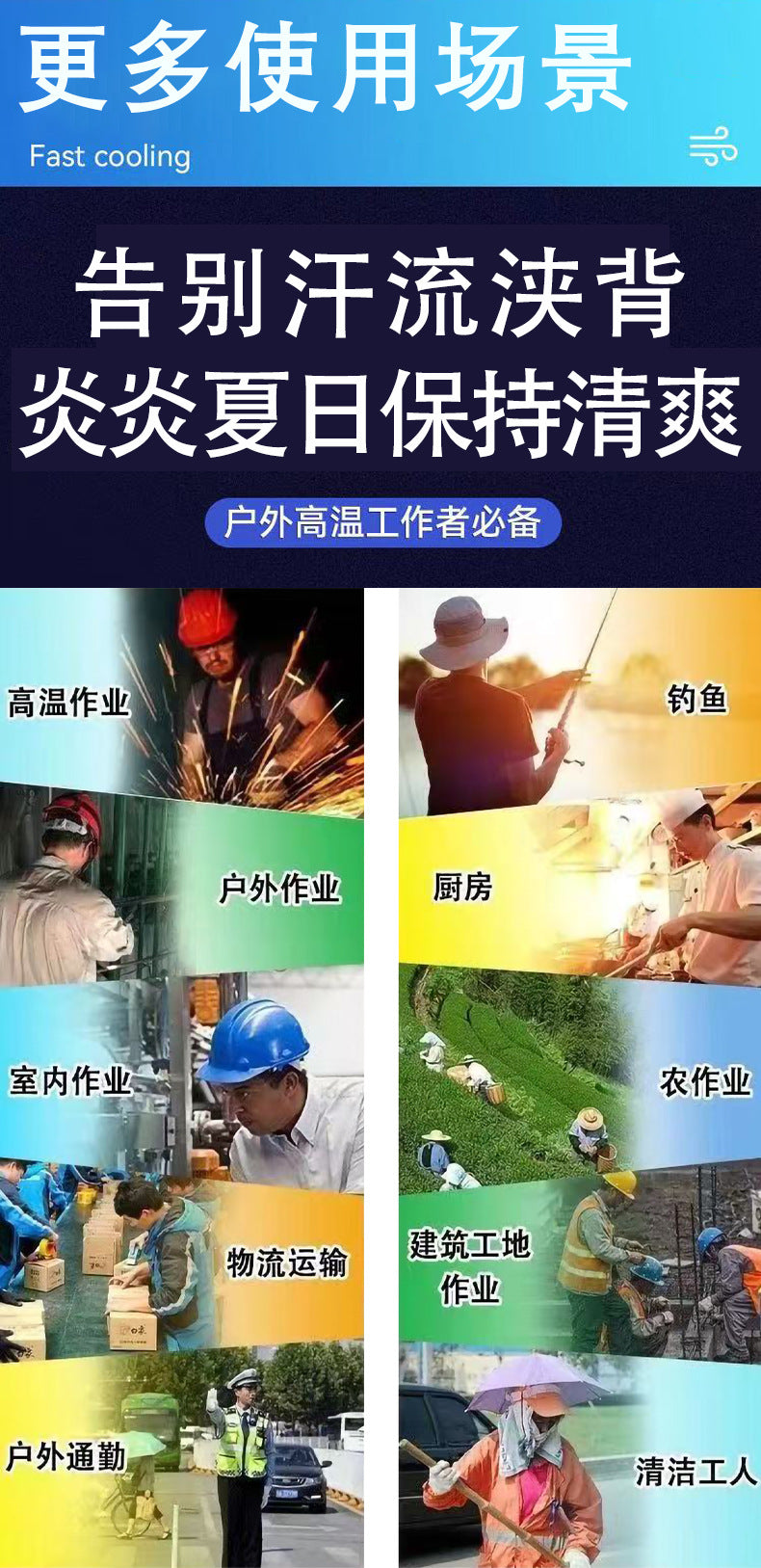 Cross-border Summer New Air Conditioning Clothing Hooded Tooling Short-sleeved Cooling Fan Clothing Outdoor Summer Prevention Work Clothes for Men