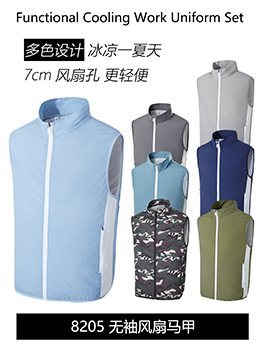 Summer Air Conditioning Clothing Cooling with Four Fans Clothing Outdoor High Temperature Heat Prevention Charging Refrigeration Electric Welding Labor Protection Work Clothes