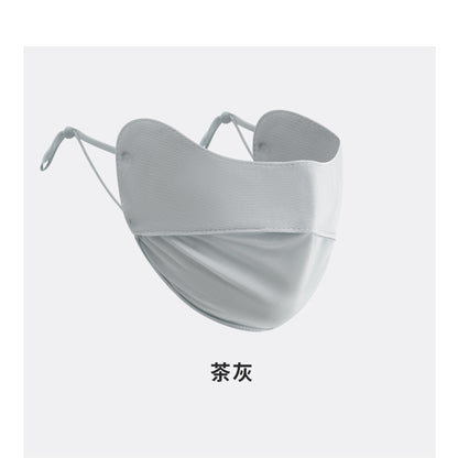 3D Neck Protection Sunscreen Mask Upf Anti-Ultraviolet Women's Face Kini Driving Ice Silk Breathable Summer Full Face