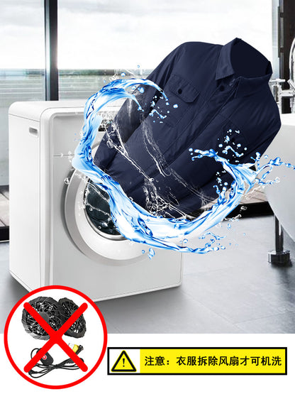 Summer Cooling Air-Conditioned Work Clothes, Refrigeration Fan Clothing, Outdoor Heat Dissipation and Heatstroke Prevention Workwear, Electrician Uniforms, Workwear