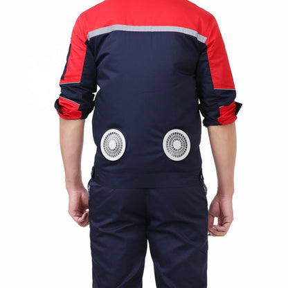 Summer Cooling Air-Conditioned Work Clothes, Refrigeration Fan Clothing, Outdoor Heat Dissipation and Heatstroke Prevention Workwear, Electrician Uniforms, Workwear