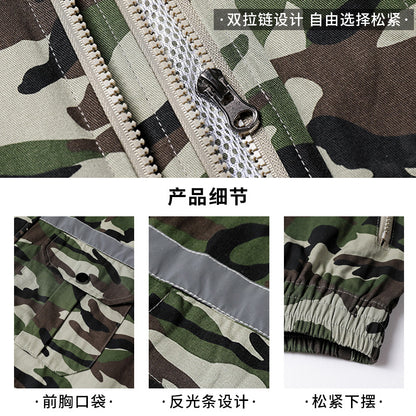 Summer Four-Fan Air-Conditioned Clothing Cooling and Refrigeration Reflective Sun Protection Clothing with Fan Outdoor Labor Protection Work Clothes