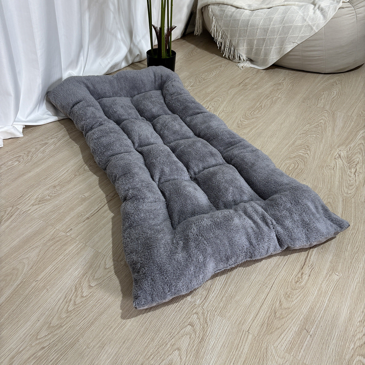 Large Dog Bed Mat Double Sided Winter Warm Sleeping Pad For Golden Retriever