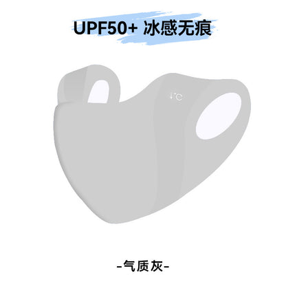 3D Neck Protection Sunscreen Mask Upf Anti-Ultraviolet Women's Face Kini Driving Ice Silk Breathable Summer Full Face