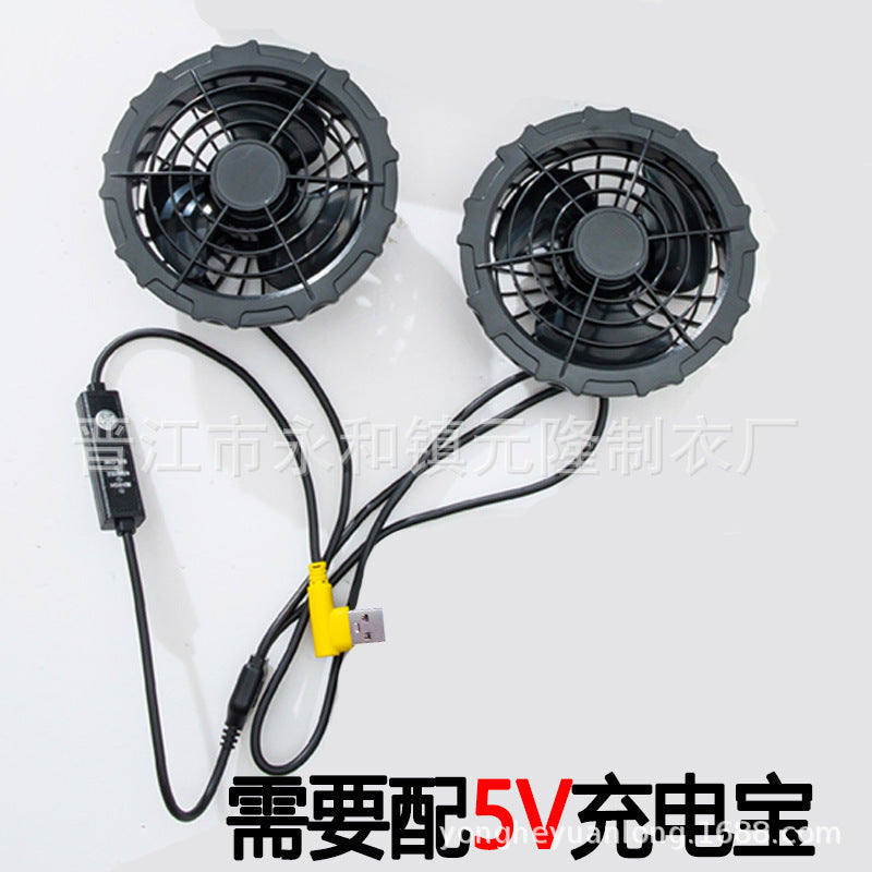 Cross-border Air-conditioning Clothing Summer Cooling Fan Clothing Men's Workers' Clothing with Fan Summer-heat Protection Electric Welding Labor Protection Work Clothes