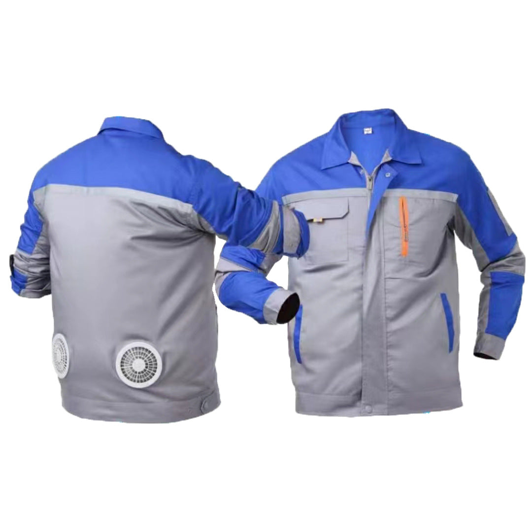 Summer Cooling Air-Conditioned Work Clothes, Refrigeration Fan Clothing, Outdoor Heat Dissipation and Heatstroke Prevention Workwear, Electrician Uniforms, Workwear