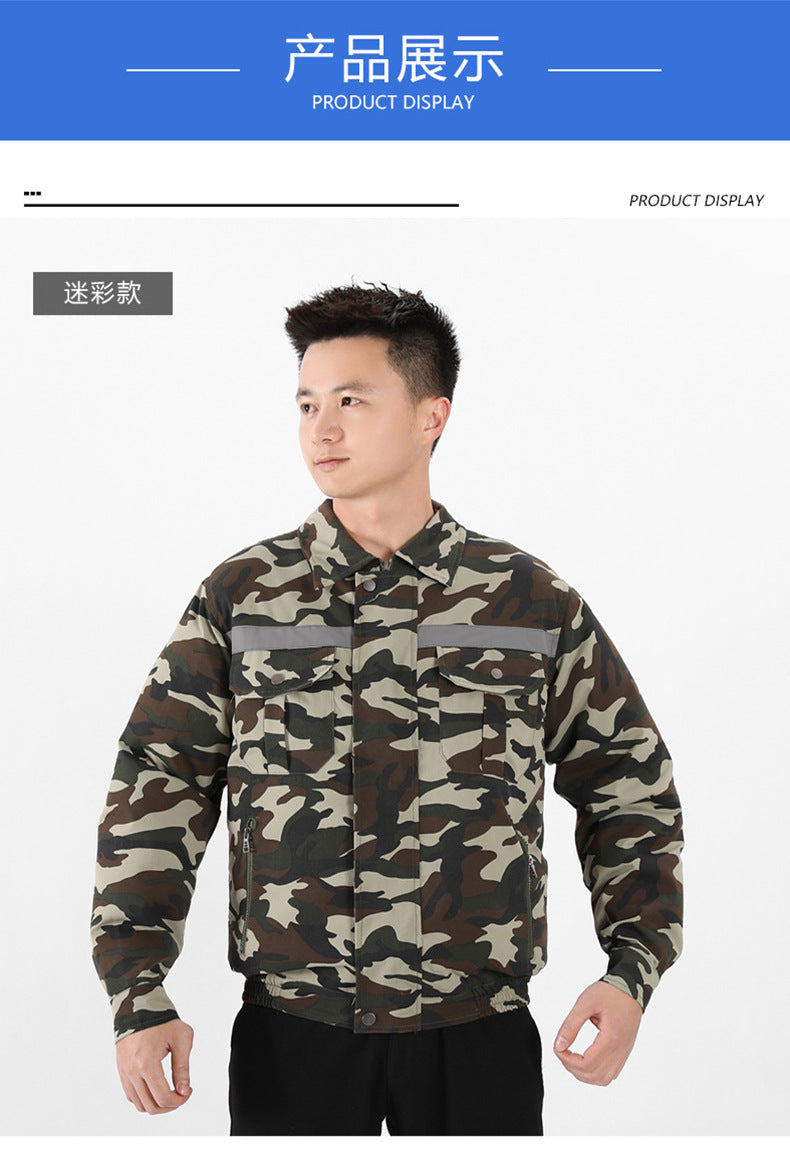 Summer Four-Fan Air-Conditioned Clothing Cooling and Refrigeration Reflective Sun Protection Clothing with Fan Outdoor Labor Protection Work Clothes