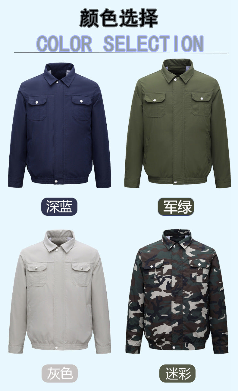 Summer Air Conditioning Clothing Cooling with Four Fans Clothing Outdoor High Temperature Heat Prevention Charging Refrigeration Electric Welding Labor Protection Work Clothes