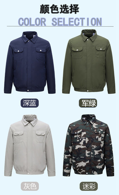 Summer Air Conditioning Clothing Cooling with Four Fans Clothing Outdoor High Temperature Heat Prevention Charging Refrigeration Electric Welding Labor Protection Work Clothes