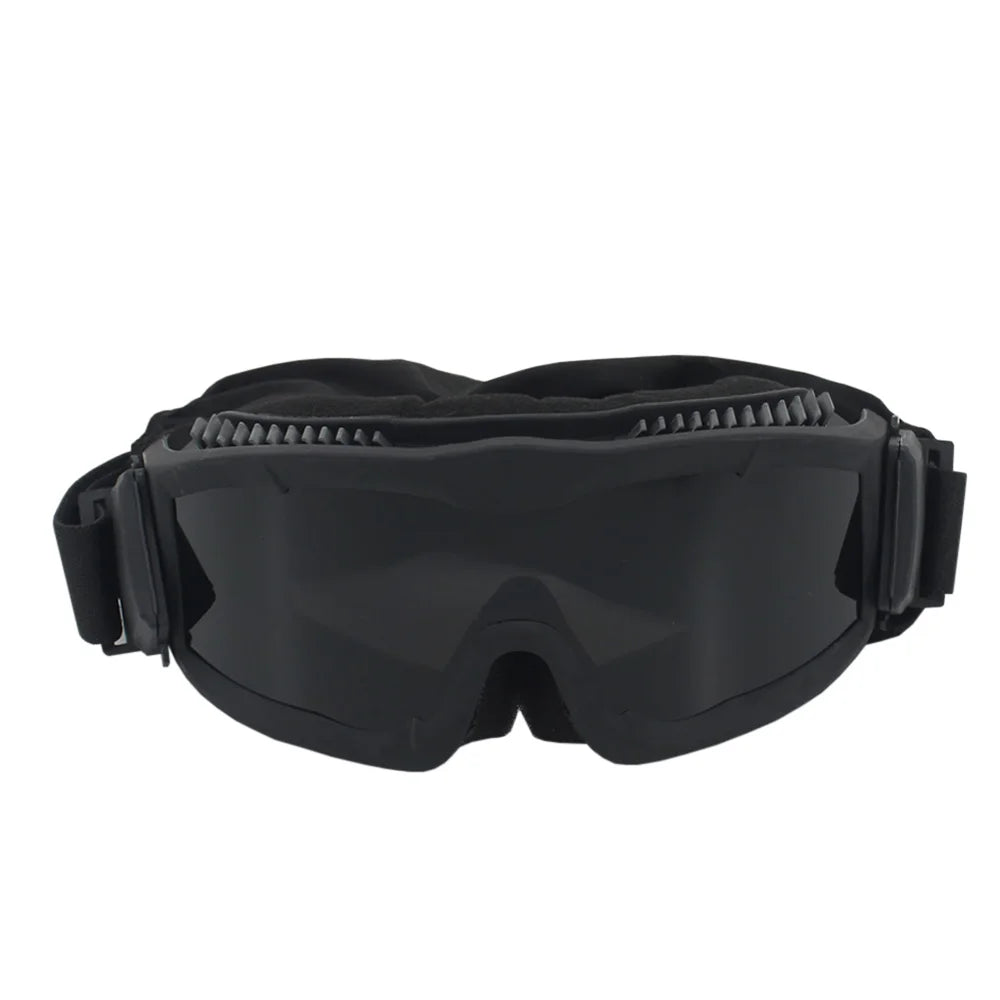 VULPO Tactical Goggles Airsoft Paintball Shooting Goggles Windproof Anti Fog Glasses Hiking Mountaineering Glasses by PETAL & GLOW