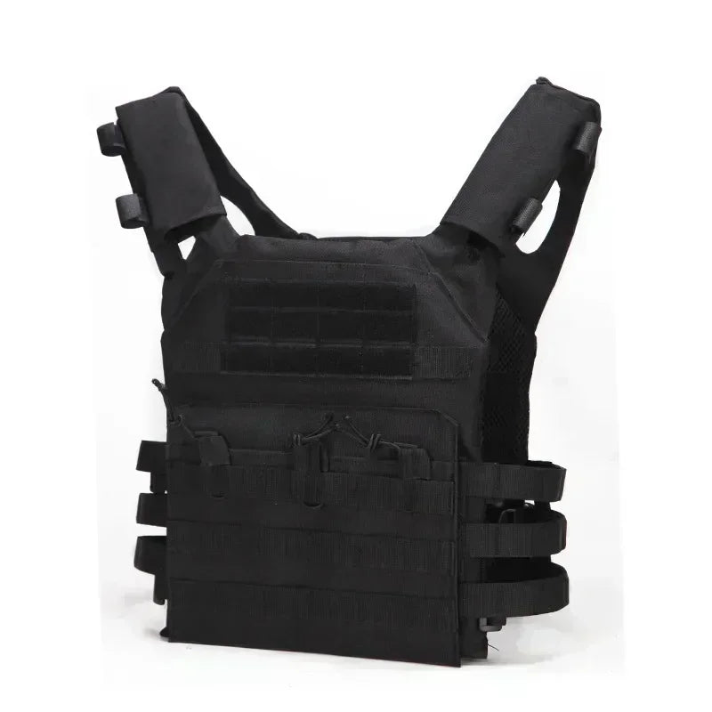 Nylon Tactical Vest Body Armor Hunting Carrier Airsoft Accessories Combat MOLLE Camo Vests by PETAL & GLOW