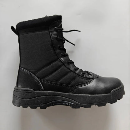 Tactical Military Boots Waterproof Special Force Desert Combat Army Boots Outdoor Hiking Ankle Boots for Men Ensure Safety Shoes by PETAL & GLOW