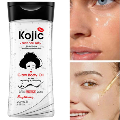 200ml Kojic Acid Body Oil Body Essential Oil Skin Care Oil Moisturizing and Hydrating Care Suitable for All Seasons