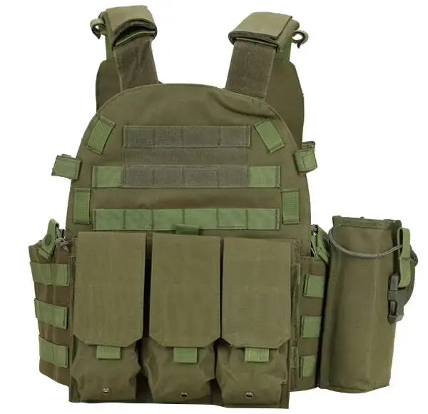 Nylon Tactical Vest Body Armor Hunting Carrier Airsoft Accessories Men Combat Camo Military Army Vest Outdoor CS Hunting by PETAL & GLOW