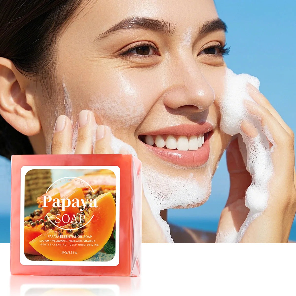 Papaya & Coconut Goat Milk Brightening Soap 100g