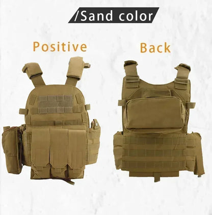 2026 Military Tactical Vest Body Armor Combat Army Gear Hunting Plate Carrier Airsoft Accessories Wargame Pouch Vest by PETAL & GLOW
