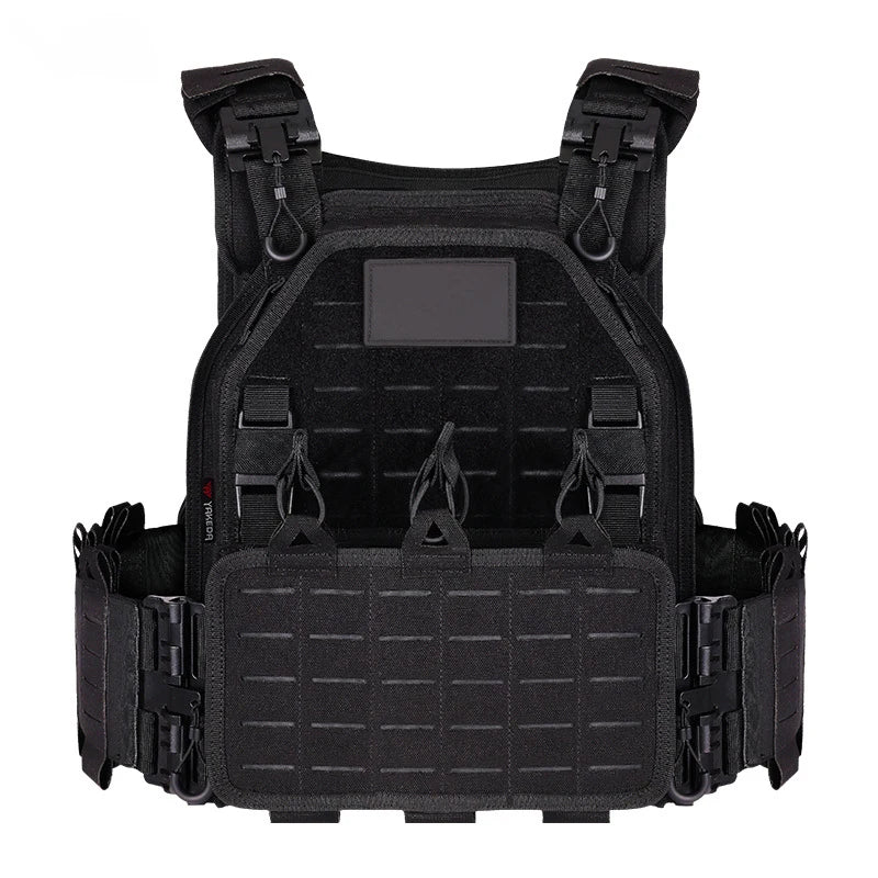YAKEDA Tactical Vest Outdoor Hunting Plate Carrier Protective Adjustable Vest Airsoft Carrier Combat Equipment 6094 Vest by PETAL & GLOW