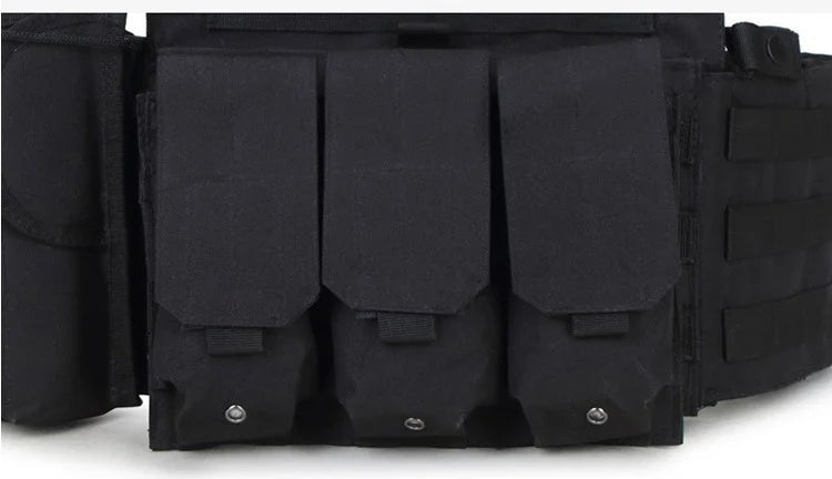 Adult Military Tactical Vest Body Armor Protection Plate Carrier Airsoft Accessories Outdoor Hunting Combat Equipment MOLLE Vest by PETAL & GLOW