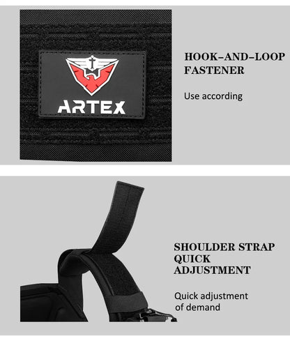 Artex New combat vest 6094 quick detachable light laser cut tactical vest black gear to carry airsoft carrier combat equipment by PETAL & GLOW