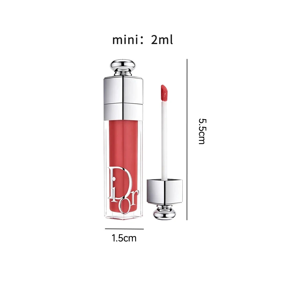Dior Addict Lip Maximizer Plumping Lip Gloss Shade #018 2ml Mini Travel Size Volume-Enhancing Hydrating Glossy Lip Plumper Pepti