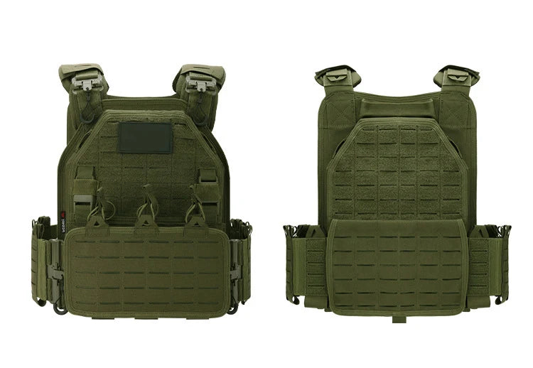 YAKEDA Tactical Vest Outdoor Hunting Plate Carrier Protective Adjustable Vest Airsoft Carrier Combat Equipment 6094 Vest by PETAL & GLOW