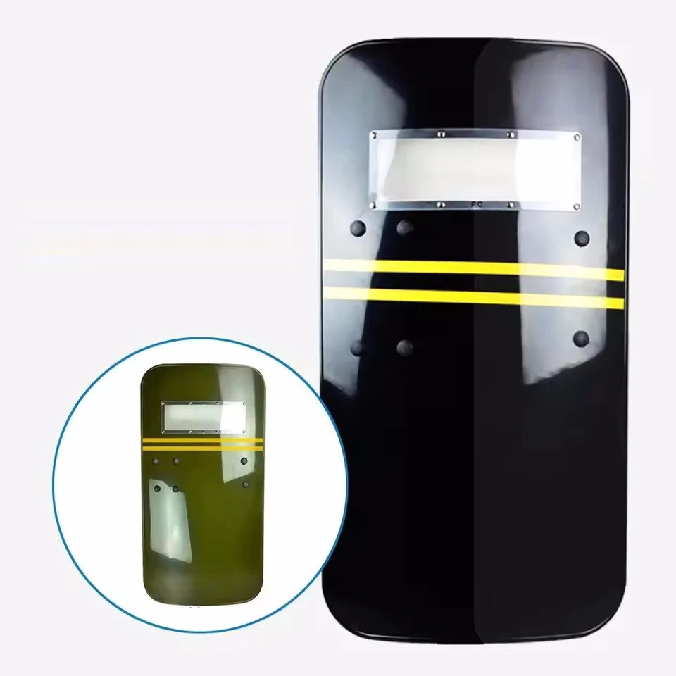Anti-riot Shield Camouflage Black Army Green Protective Defense Equipment Security Handheld Shield by PETAL & GLOW