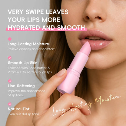 LAIKOU Japan Sakura Lip Balm 3.5g Shea Butter Vitamin E Nourishing Hydrating Moisturizer For Dry Chapped Lips Daily Lip Repair