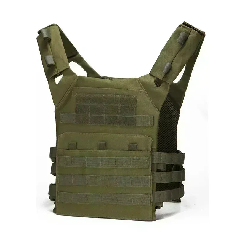 Nylon Tactical Vest Body Armor Hunting Carrier Airsoft Accessories Combat MOLLE Camo Vests by PETAL & GLOW