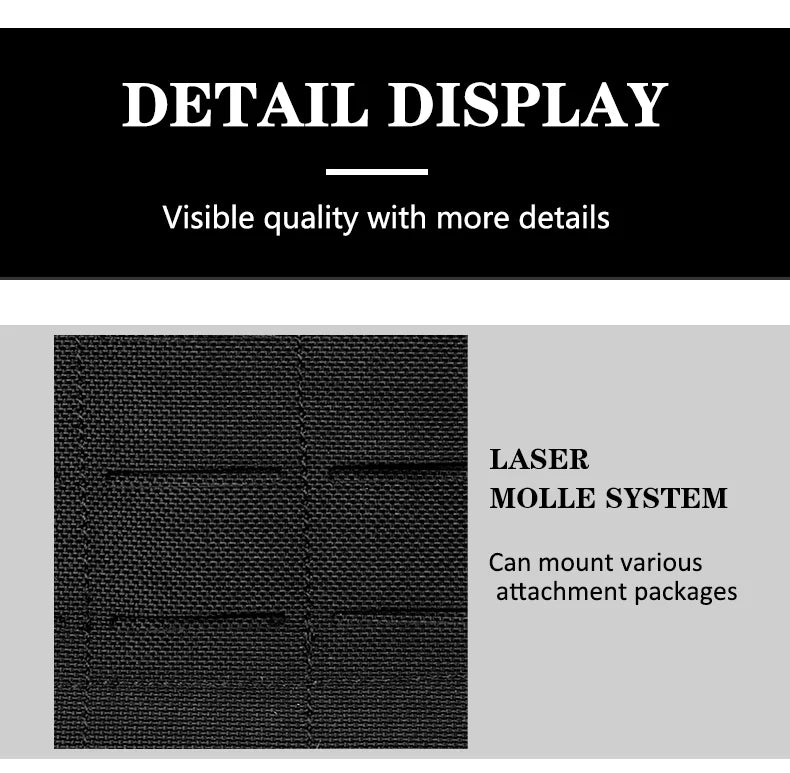 Artex New combat vest 6094 quick detachable light laser cut tactical vest black gear to carry airsoft carrier combat equipment by PETAL & GLOW