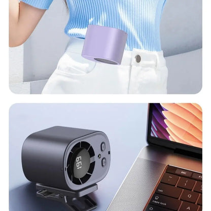 Fan Waist Hanging Neck Clip Handheld Small Fan Desktop Multifunctional High Wind Speed Small Fan