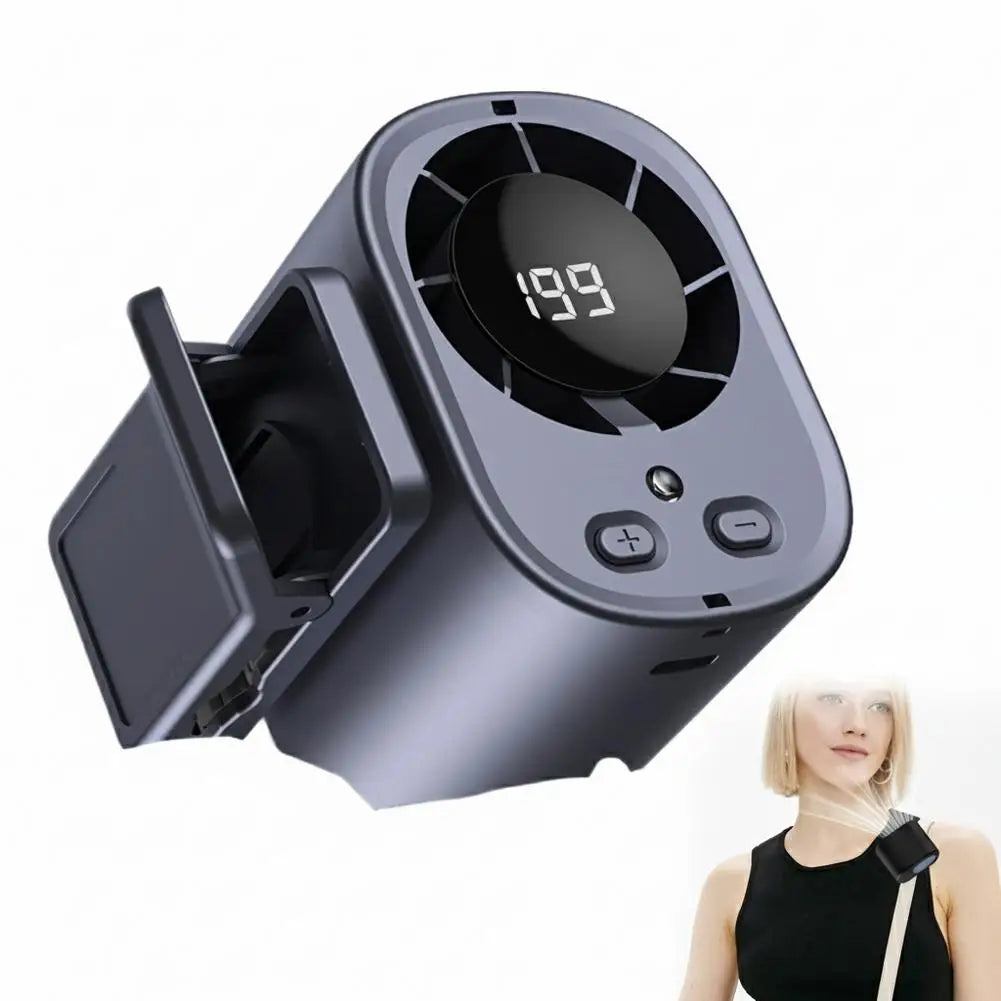 Fan Waist Hanging Neck Clip Handheld Small Fan Desktop Multifunctional High Wind Speed Small Fan