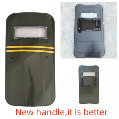 Anti-riot Shield Camouflage Black Army Green Protective Defense Equipment Security Handheld Shield by PETAL & GLOW