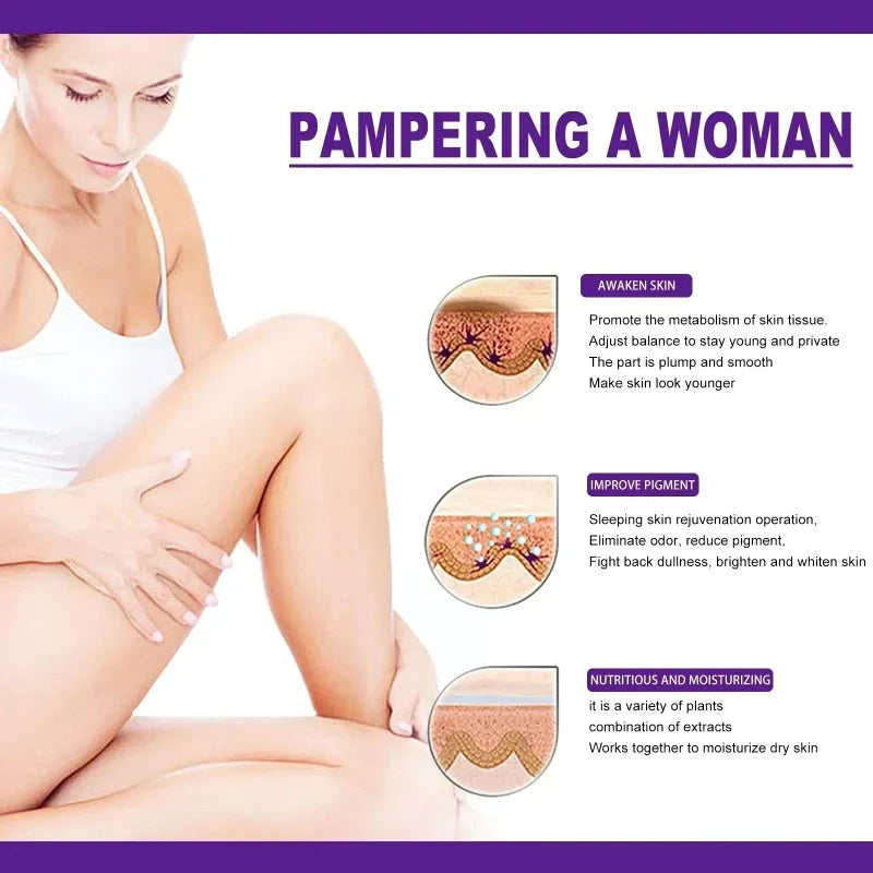 Whitening Cream Private Parts Underarm Bleaching Whiten Butt Knee Brighten Inner Thigh Intimate Parts Dark Remove Melanin by PETAL & GLOW