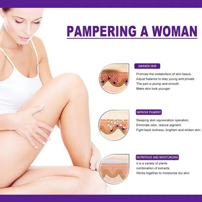 Whitening Cream Private Parts Underarm Bleaching Whiten Butt Knee Brighten Inner Thigh Intimate Parts Dark Remove Melanin by PETAL & GLOW