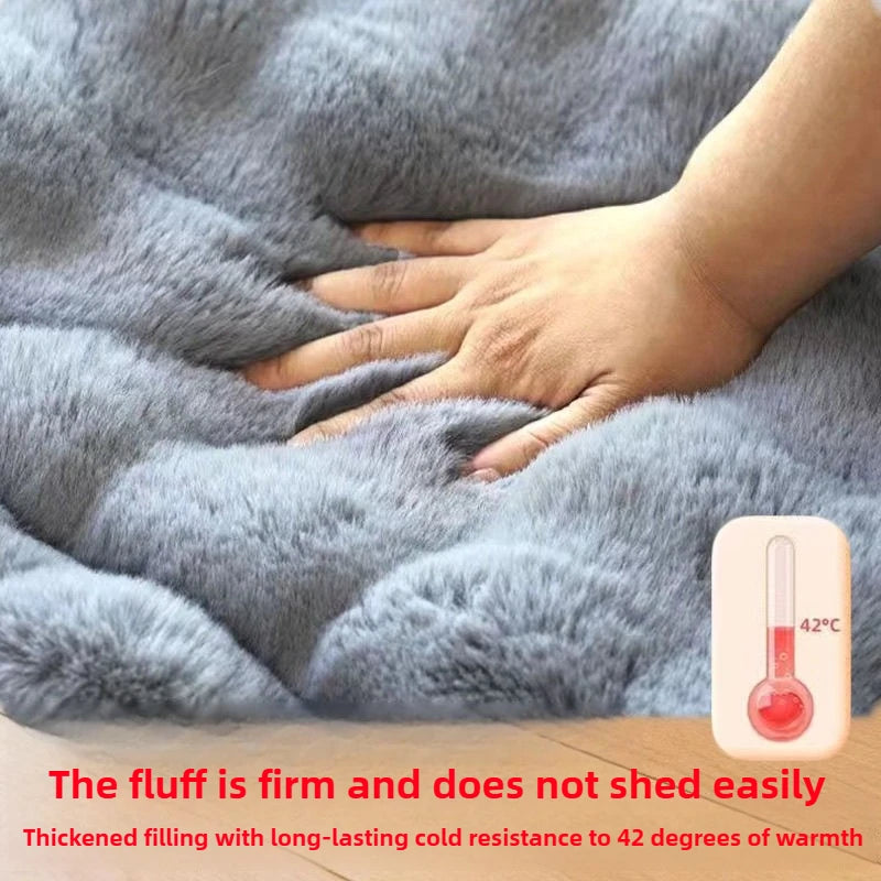 Large Dog Bed Mat Double Sided Winter Warm Sleeping Pad For Golden Retriever