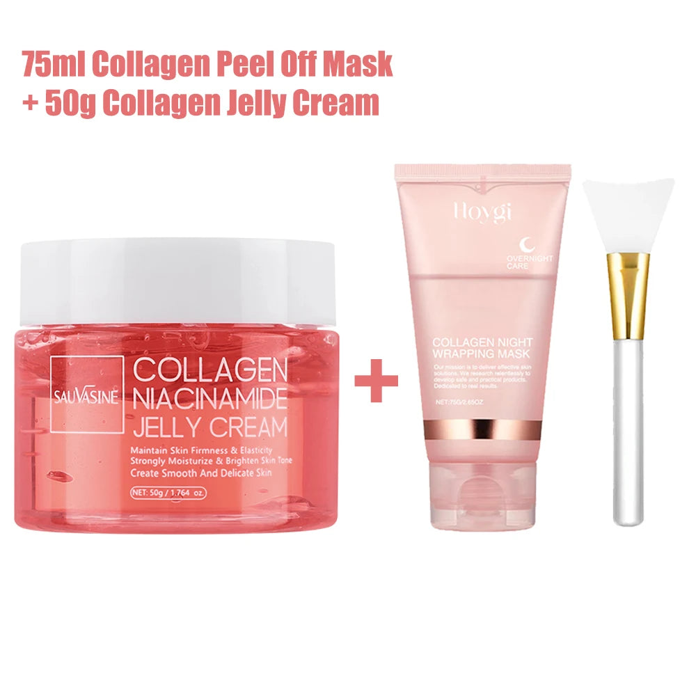 Collagen Peel-Off Mask & Jelly Cream Set