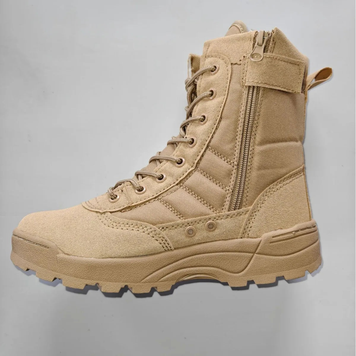 Tactical Military Boots Waterproof Special Force Desert Combat Army Boots Outdoor Hiking Ankle Boots for Men Ensure Safety Shoes by PETAL & GLOW