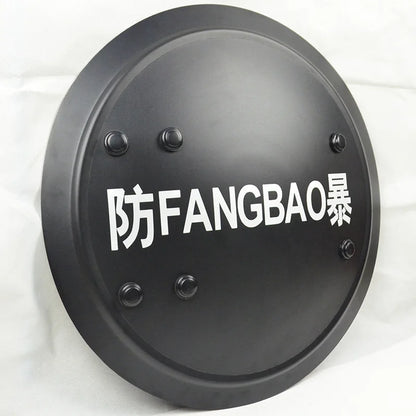 Hand Held Aluminum Alloy Riot Shield Round Tactical Shield Security Equipment Security Equipment Supplies by PETAL & GLOW