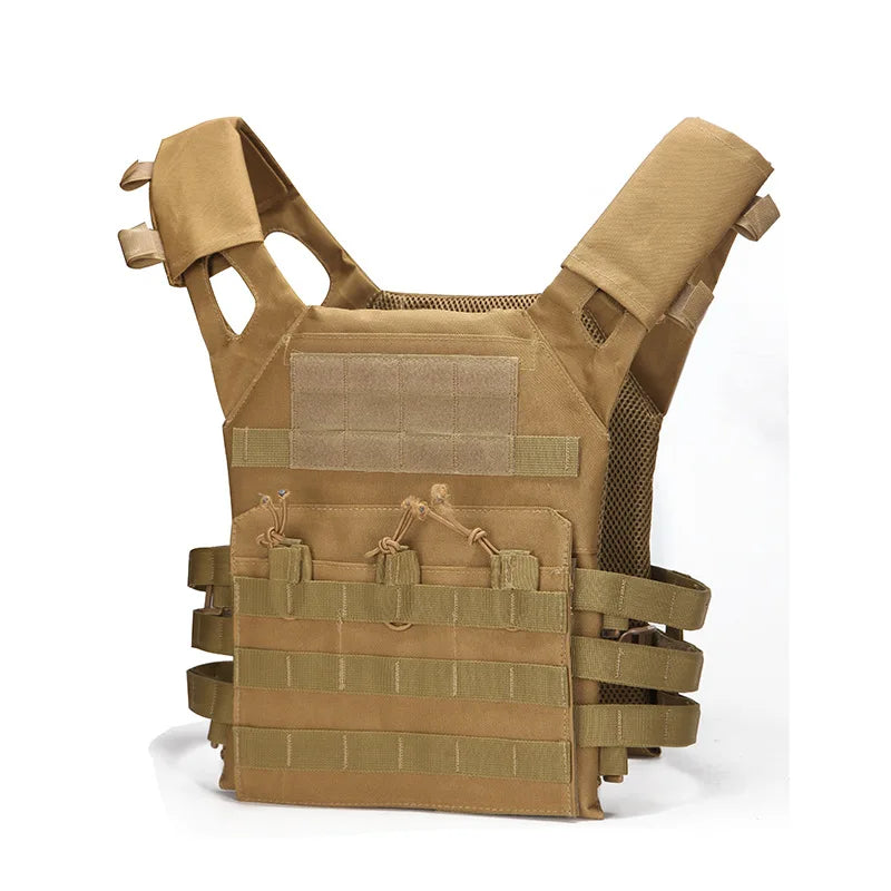 Tactical Hunting Tactical Vest Waterproof Outdoor Body Armor Lightweight JPC Molle Plate Carrier Vest for CS Game Jungle Gear by PETAL & GLOW