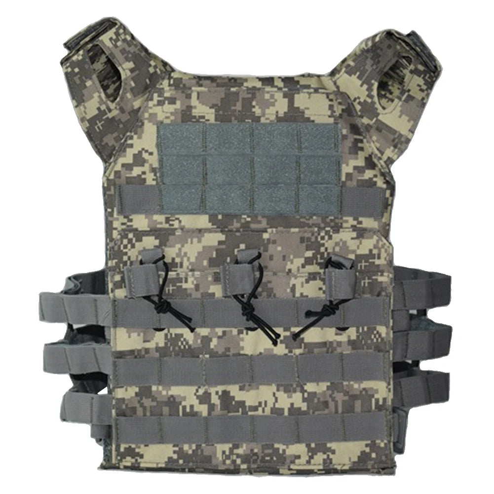 Tactical Hunting Tactical Vest Waterproof Outdoor Body Armor Lightweight JPC Molle Plate Carrier Vest for CS Game Jungle Gear by PETAL & GLOW