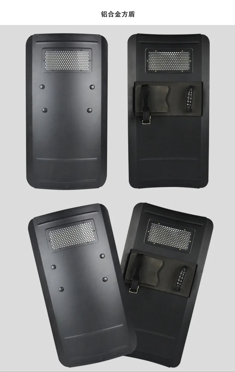 Hand Held Aluminum Alloy Riot Shield Round Tactical Shield Security Equipment Security Equipment Supplies by PETAL & GLOW