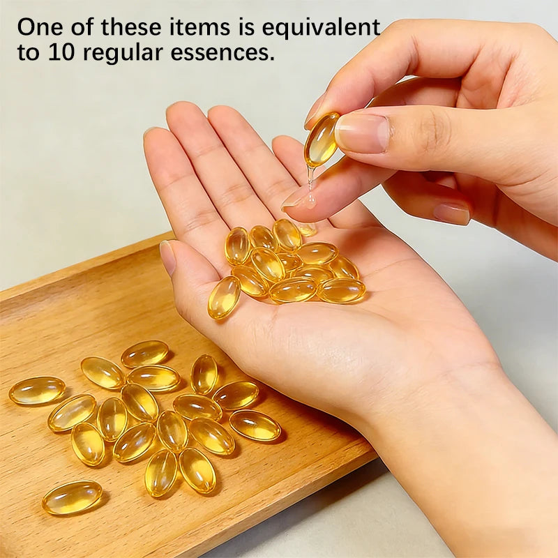 Retinol Collagen Essence Ampoules (90pcs) | Anti-Aging Face Serum for Firming & Moisturizing