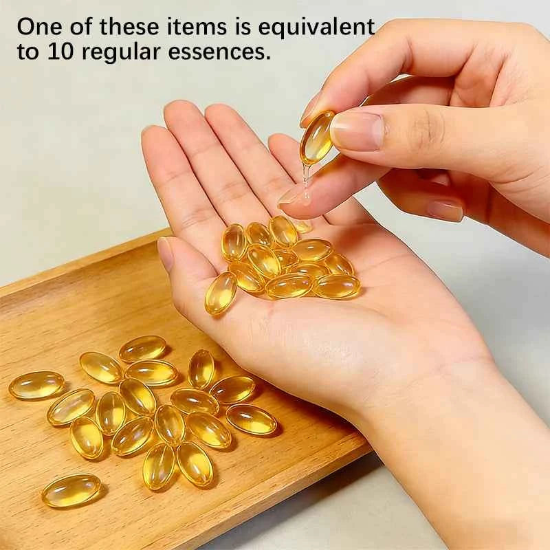 Retinol Collagen Essence Ampoules (90pcs) | Anti-Aging Face Serum for Firming & Moisturizing